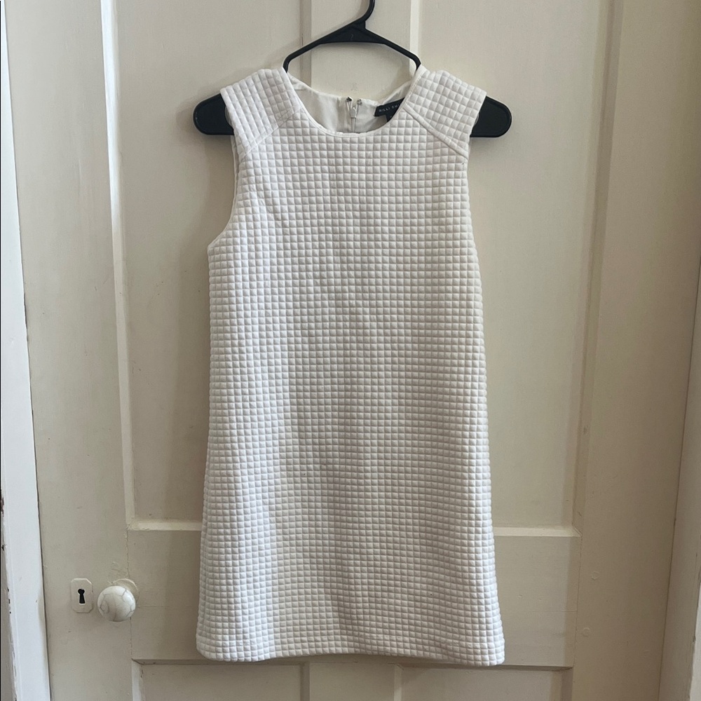 Willi Smith Textured White Mini Dress